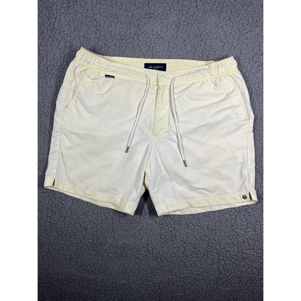 MR MARVIS Swim Shorts Mens Large Yellow The Limoncello Mesh‎ Lined Drawstring